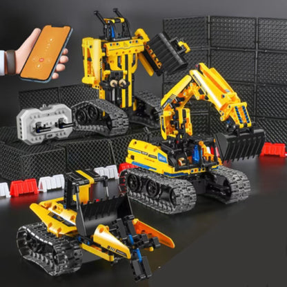 Building Blocks Electric Robot Programming Set Remote Control Intelligent Assembled Tank Boy Toys