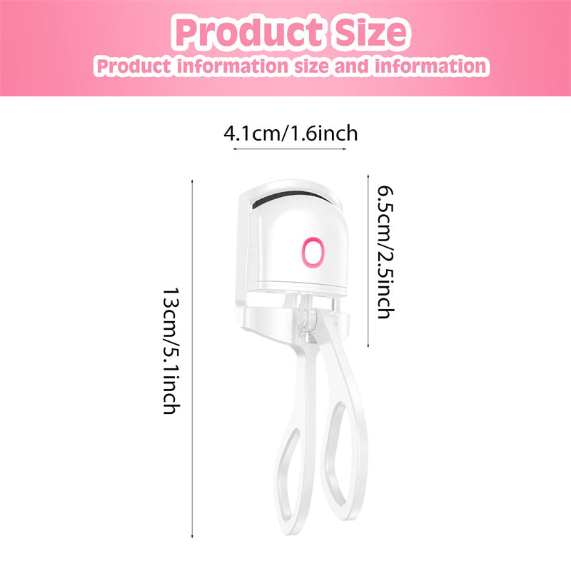 Heated Eyelash Curler Electric Temperature Control Mini Eyelash Curler Electric Portable Charging - Here2Save