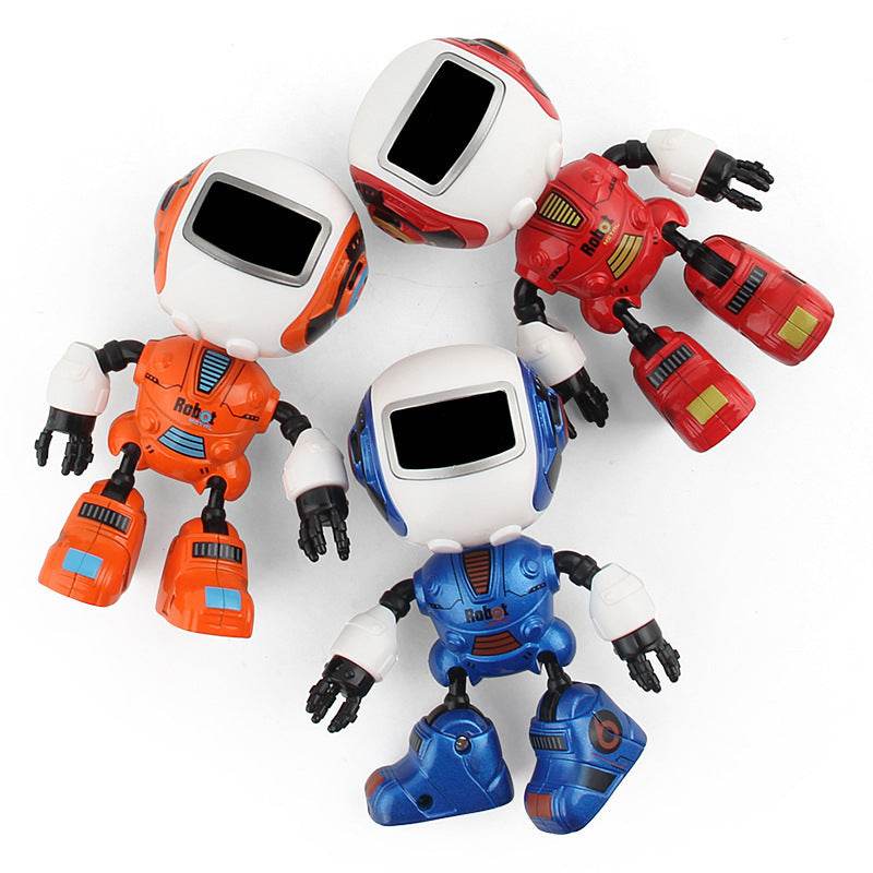 Smart Mini Alloy Robot Induction Light And Music Spaceman Toy - Here2Save