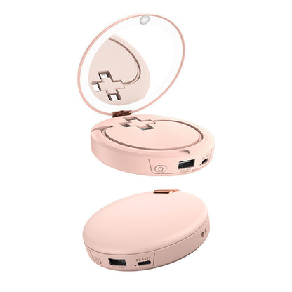 Makeup Mirror Hand Warmer Mini Multi-function