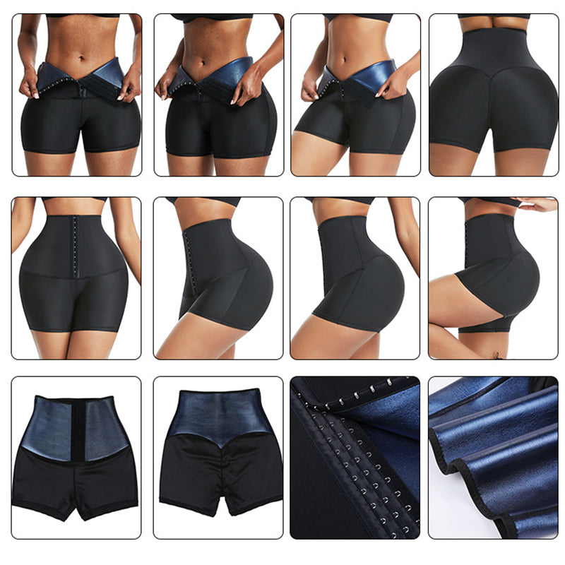 Slimming Pants Waist Trainer Shapewear Tummy Hot Thermo Sweat Leggings Fitness Workout Sweat Sauna Pants Body Shaper - Here2Save