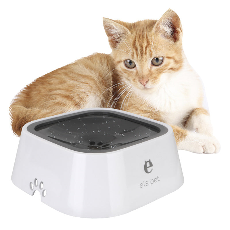 1.5L Cat Dog Water Bowl Carried Floating Bowl Anti-Overflow Slow Water Feeder Dispenser Pet Fountain ABS&PP Dog Supplies - Here2Save