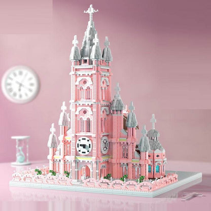 Red Church Model Decompression Building Blocks Educational Toys - Here2Save