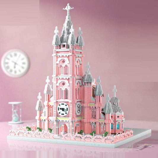 Red Church Model Decompression Building Blocks Educational Toys - Here2Save