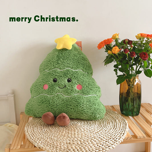 INS Holiday Cojín decorativo Árbol de Navidad Muñeca Peluche