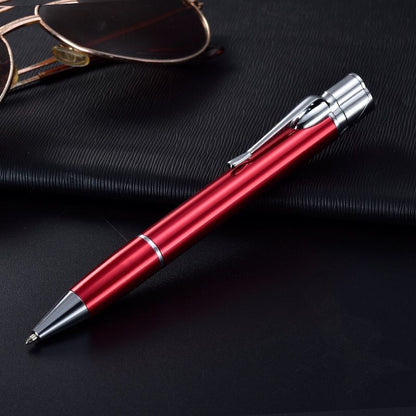 Creative Metal Signature Pen Lighter Windproof Gas Inflatable Jet Lighter Mini Portable Business Birthday Gift Men - Here2Save