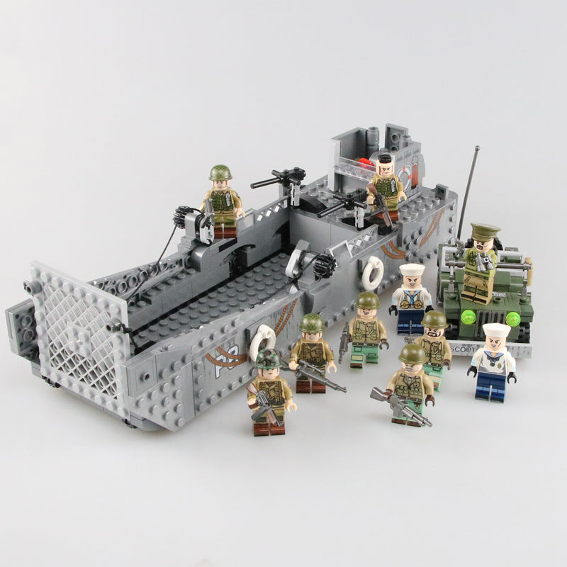 LCM3 landing craft military model building blocks