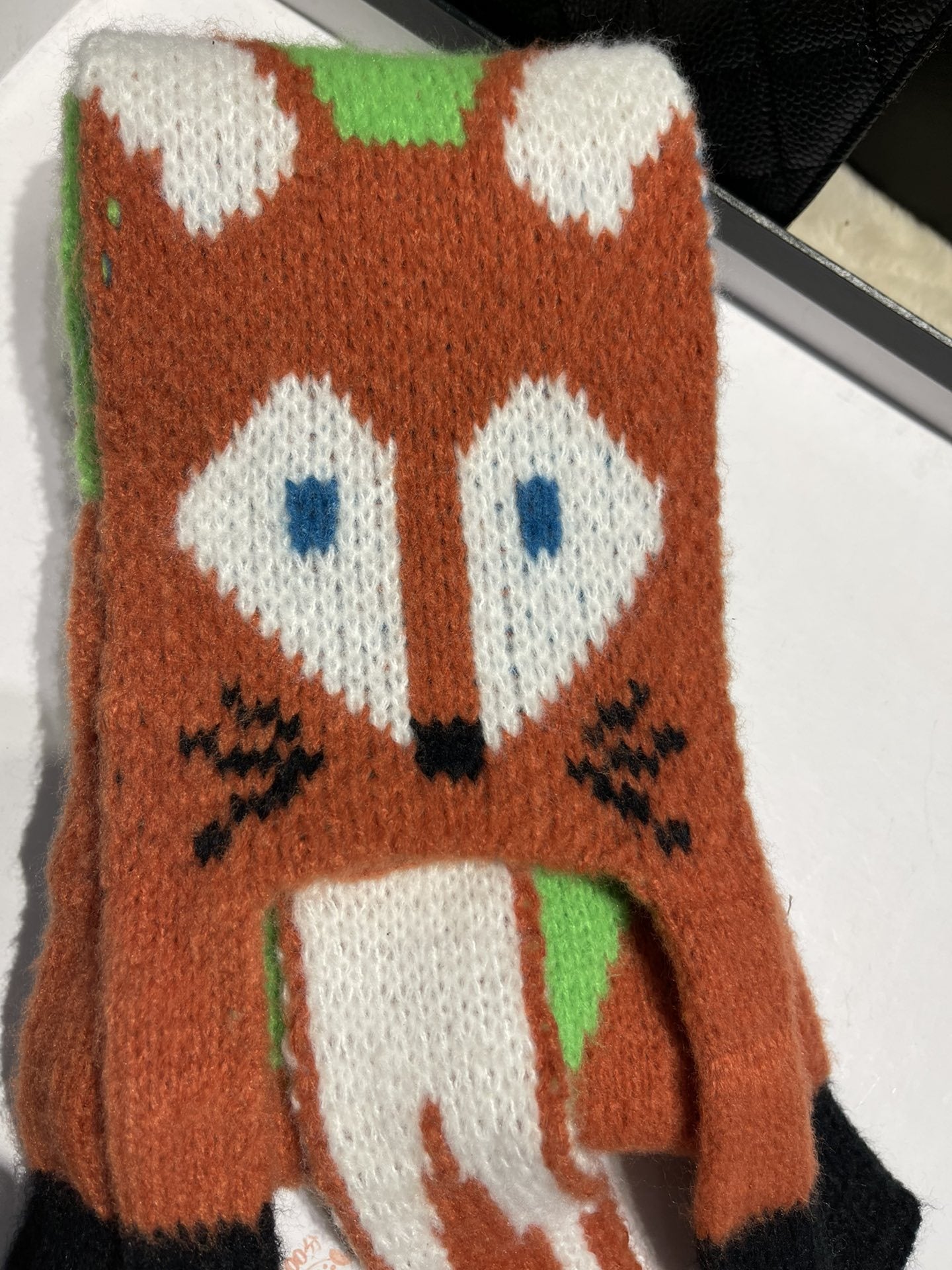 Warm Autumn And Winter Fox Knitted Scarf For Women