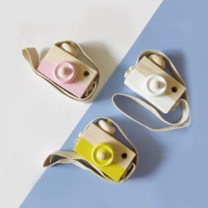 Cute Wooden Toys Camera Baby Kids