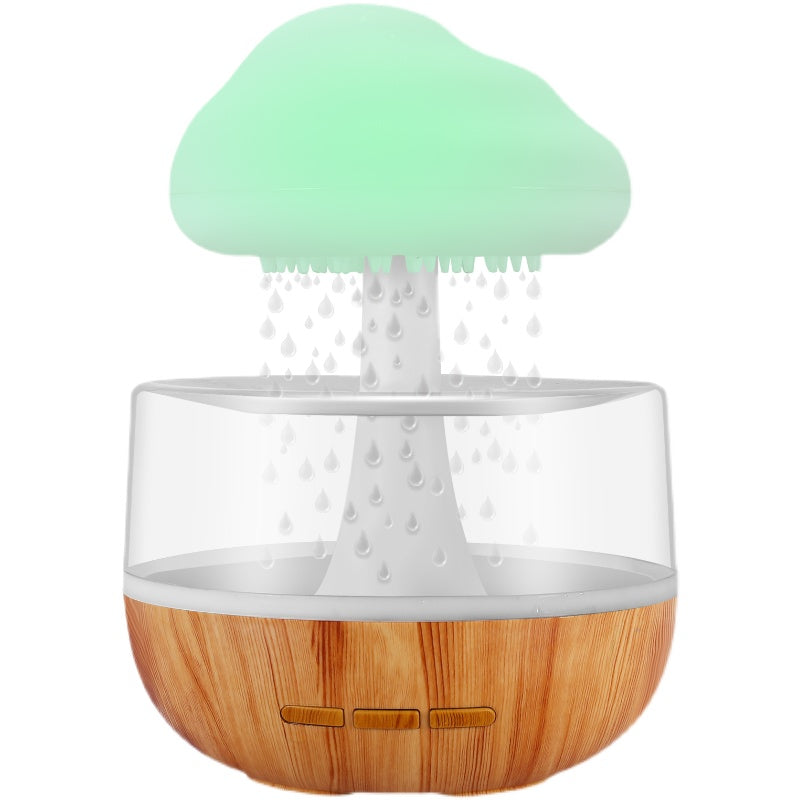 Raining Cloud Humidifier With Night Light Aromatherapy Essential Oil Diffuser Micro Humidifier Relaxing Mood Water Drop Sound For Home - Here2Save