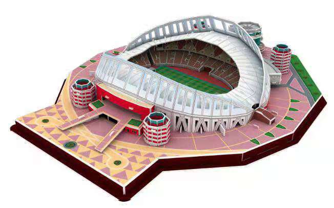 Classic Jigsaw DIY 3D Puzzle World Football Stadium European Soccer Playground Assembled Building Model Puzzle Toys For Children