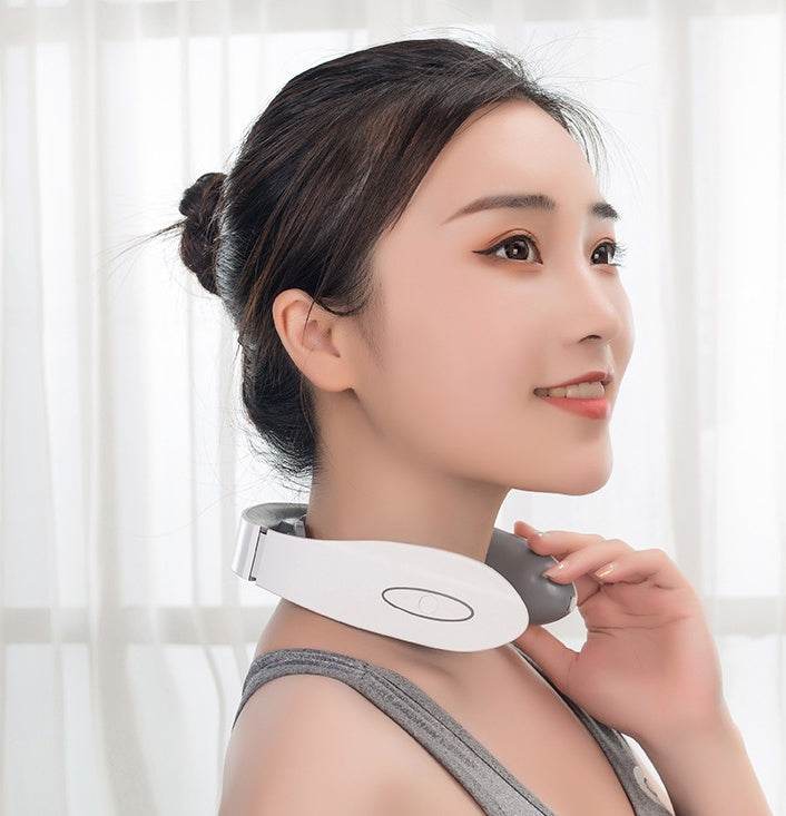 Neck Massager Head Relax Muscle Vibration Massage USB Charging Electric Therapy Cervical Relief Pain Health Care Tool - Here2Save