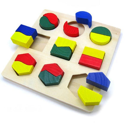 Wooden Geometrical Shape Baby Toy Jigsaw