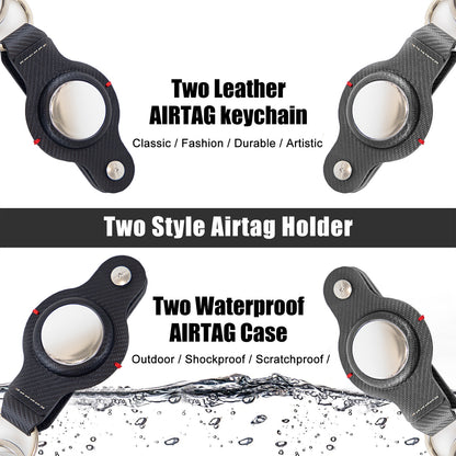 AirTag Secure Holder With Key Ring Original Stylish And Durable Key Ring Accessories Gift Keychain - Here2Save