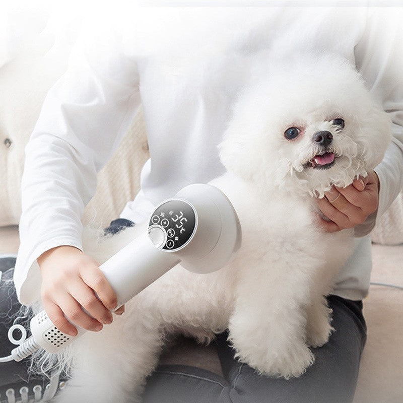 Smart Pet Hair Dryer Dog Golden Retriever Cat Grooming Hairdressing Blow & Comb Silent No Harm Pet Cleaning Supplies Pet Products - Here2Save