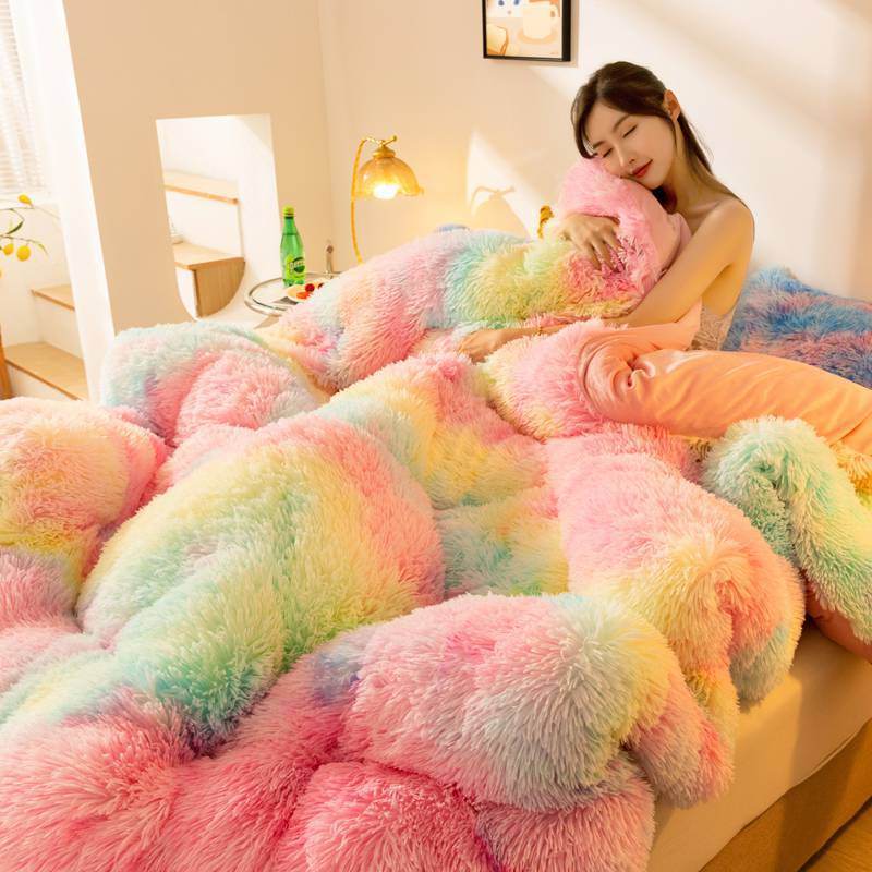 Super Soft Long Fleece Mink Crystal Velvet Thickened Warm Winter Quilt - Here2Save