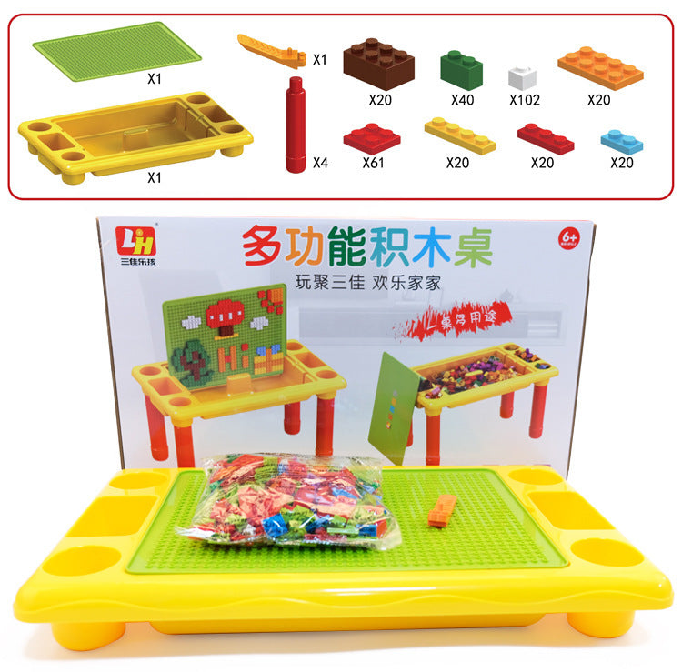 Multifunctional learning storage 310pcs building table