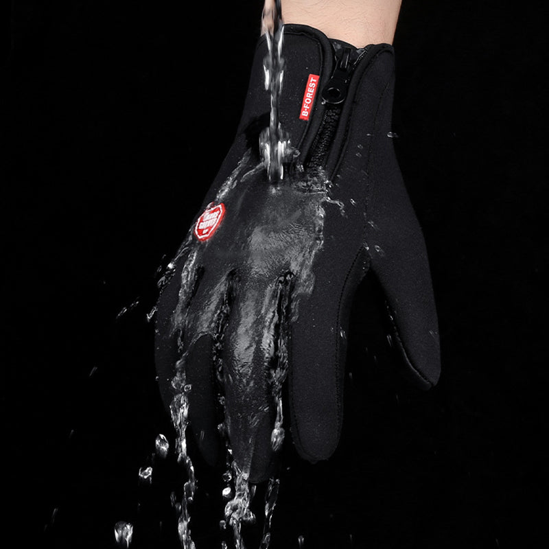 Winter Gloves Touch Screen Riding Motorcycle Sliding Waterproof Sports Gloves With Fleece - Here2Save