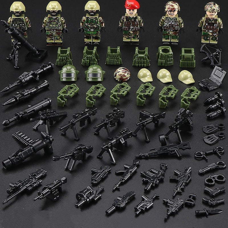 Building blocks military figures