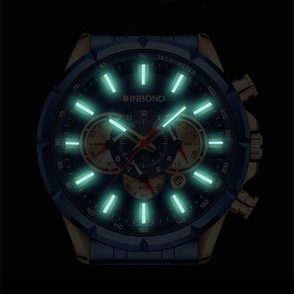Tactical Motorcycle Waterproof Luminous Watch Timing Multi-Pointer - Here2Save