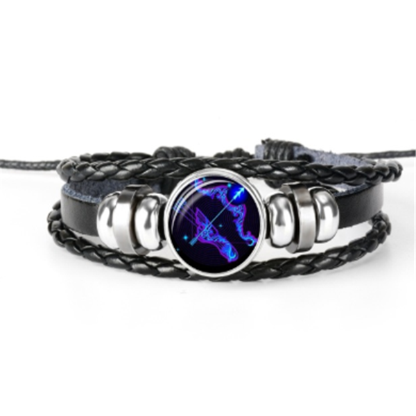 Zodiac Constellation Bracelet Braided Design Bracelet For Men Women Kids