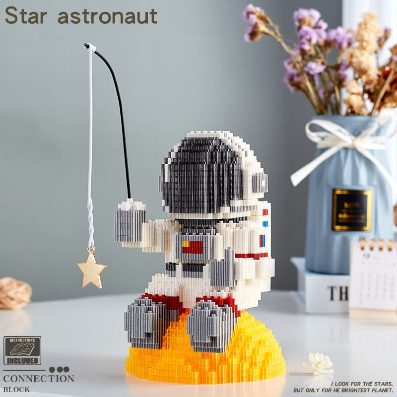 Astronaut Spaceman Series Small Particle Building Blocks Assembly Educational Toys Gifts For Men And Women