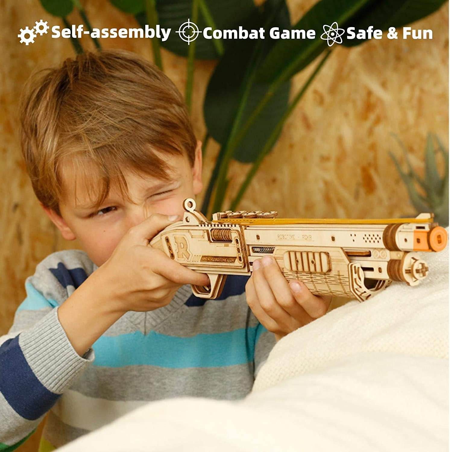 Robotime Gun Blocks Model Buliding Kit Toys Gift For Children Kids Boys Birthday Gift - Here2Save