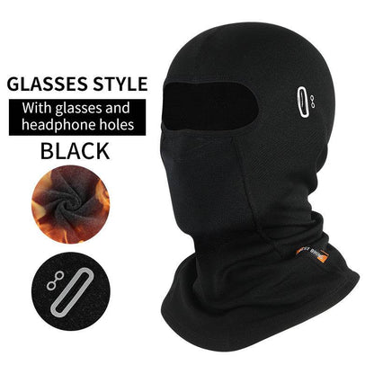 Ski Fleece With Glasses Hole Motorcycle Headgear Bicycle Mask - Here2Save