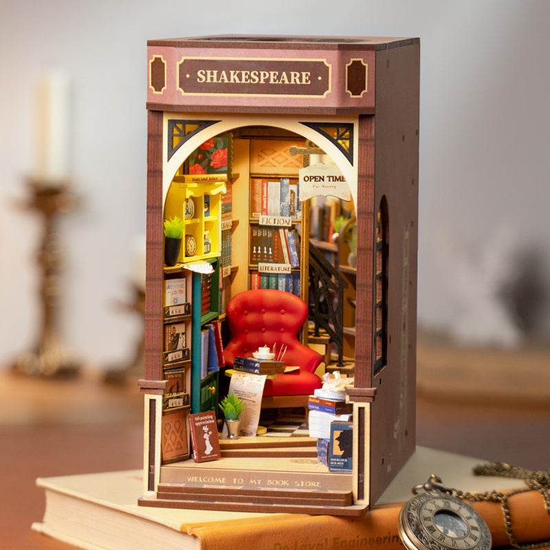 Robotime Rolife Book Nooks Series Stories In Books 4 Kinds DIY Wooden Miniature House Furniture Sakura Densya TGB01 Dropshipping - Here2Save