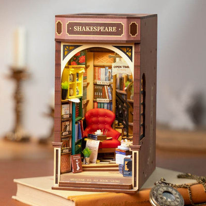 Robotime Rolife Book Nooks Series Stories In Books 4 Kinds DIY Wooden Miniature House Furniture Sakura Densya TGB01 Dropshipping - Here2Save