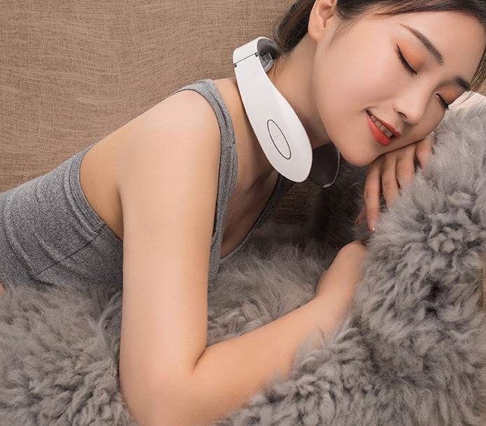Neck Massager Head Relax Muscle Vibration Massage USB Charging Electric Therapy Cervical Relief Pain Health Care Tool - Here2Save