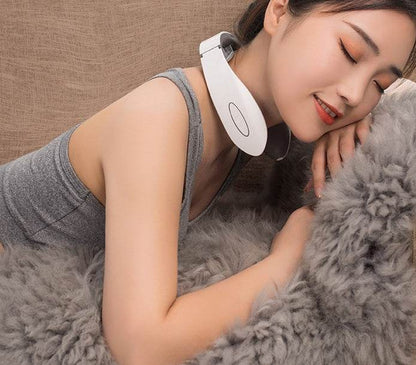 Neck Massager Head Relax Muscle Vibration Massage USB Charging Electric Therapy Cervical Relief Pain Health Care Tool - Here2Save