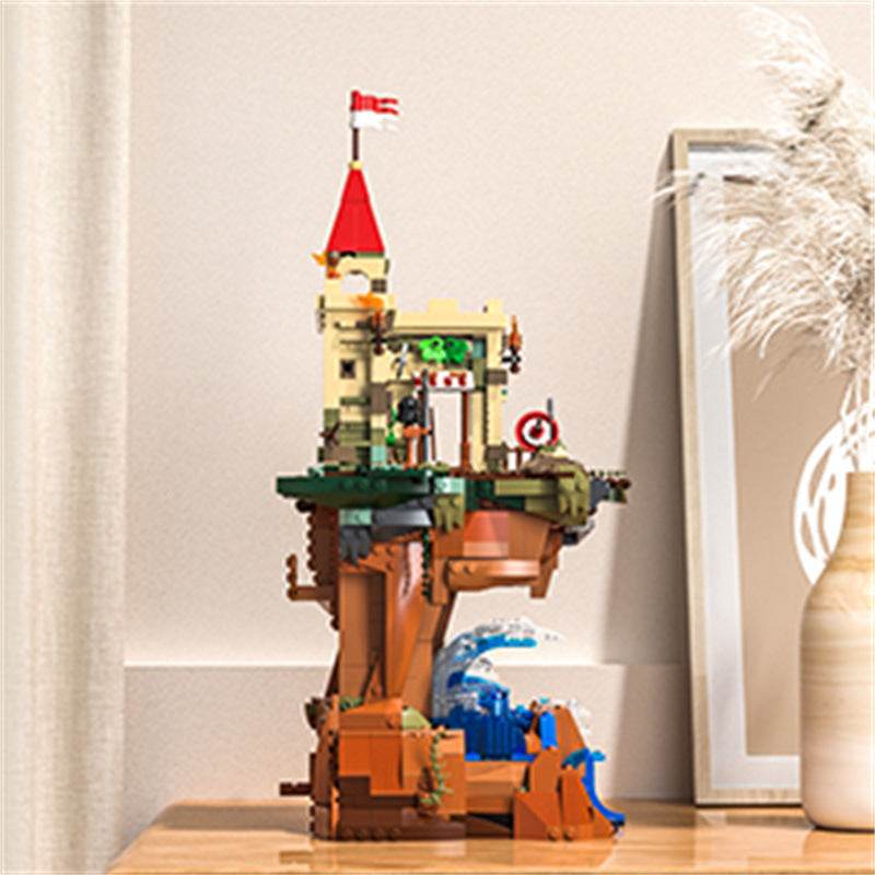 Cliff Castle Middle Ages LED Block Lighting Toys - Here2Save