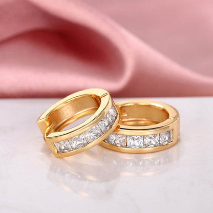 Temperament Wild Fashion Men And Women Square Simple Earrings - Here2Save