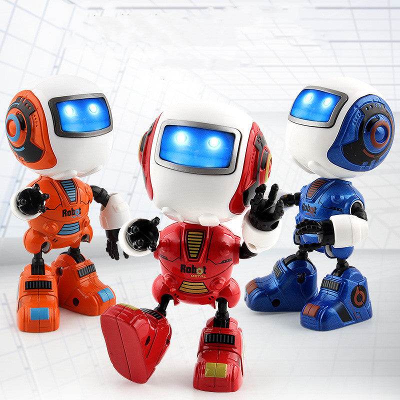 Smart Mini Alloy Robot Induction Light And Music Spaceman Toy - Here2Save