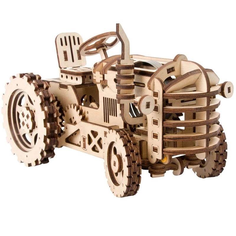Robotime ROKR Mechanical Gear Drive Tractor DIY Model Building Kit - Here2Save