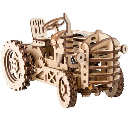Robotime ROKR Mechanical Gear Drive Tractor DIY Model Building Kit - Here2Save