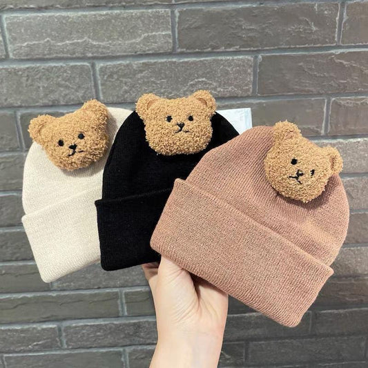 Ins Baby Wool Hat Little Bear Cute Knitted Hat