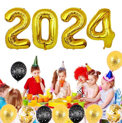 2024 New Year Suit Party Decoration Layout