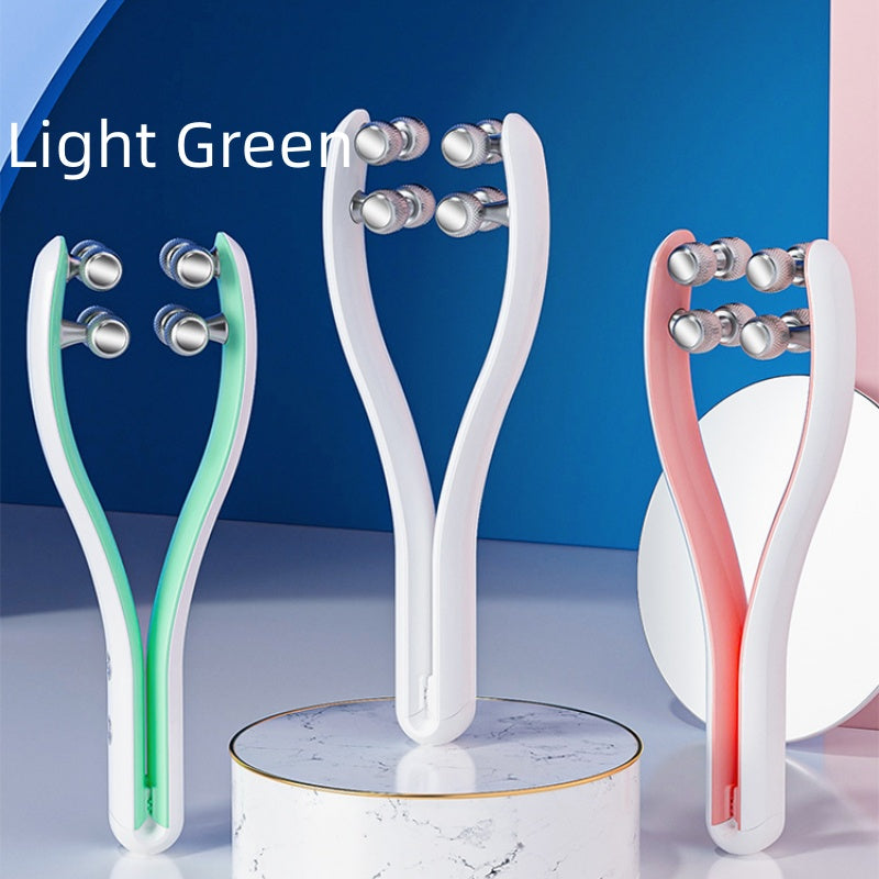 Micro-current Double-sided Three-dimensional Roller Face Slimming Beauty Instrument