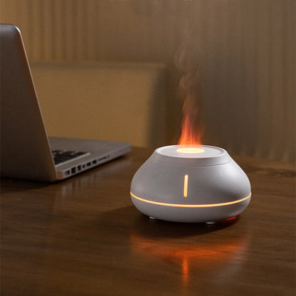 Nuevo Humidificador colorido simulación llama Aroma difusor escritorio creatividad humidificador para la habitación del hogar