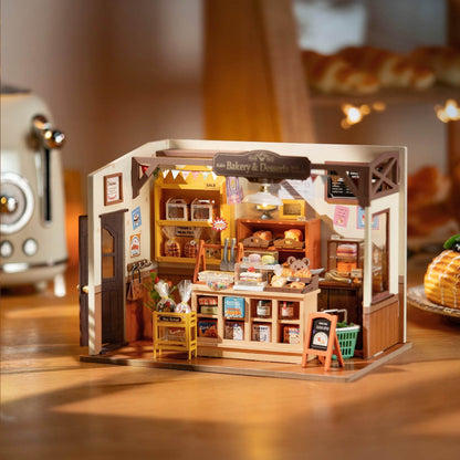 Rolife Becka's Baking House DIY Miniature House For Kids 3D Wooden Toys DG161 - Here2Save