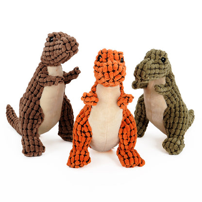 Dinosaur Pet Toys Giant Dogs Pets Interactive Dog Toys For Large Dogs Chew Toys Chihuahua Plush Stuffing Squeakers - Here2Save