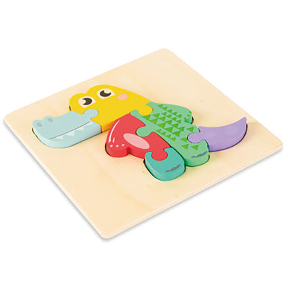 Cartoon three dimensional animal puzzle