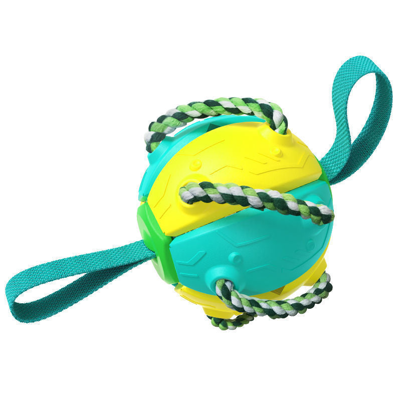 Interactive Dog Football Soccer Ball With Tabs Inflated Training Toy Outdoor Border Collie Balls Pet Products - Here2Save