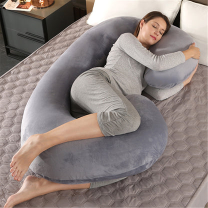 Inicio Almohada de cintura simple para mujeres embarazadas tipo C