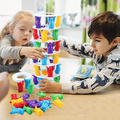 Penguin Tower Collapse Desktop Game Balance Toy Challenge Tower - Here2Save