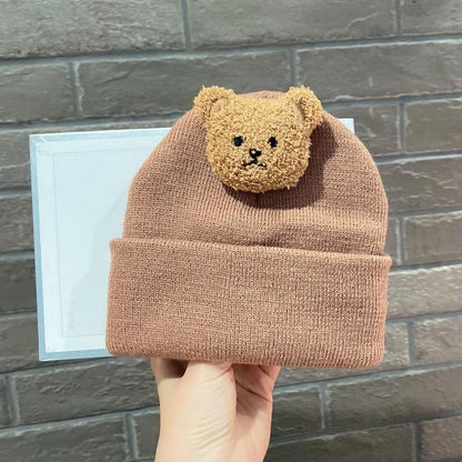 Ins Baby Wool Hat Little Bear Cute Knitted Hat