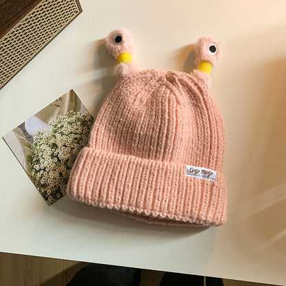 Funny Frog Knitted Beanie For Women