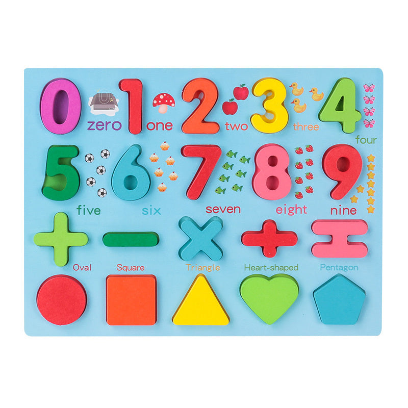 Wooden Toy Early Childhood Education Puzzle Kindergarten Grabbing Board